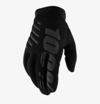 100% Brisker Gloves Black - 2XL