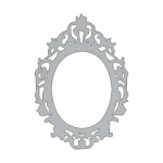 Chipboard Frame Oval Sml