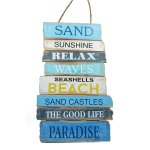 Wood Board Sign Sand Sunshine 50X30CM