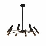 Octopus Metal Chandelier Light Black - Large