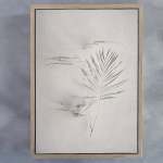 Alabaster Forest 6 Art Print - A1 Framed Canvas With Natural Wood Frame