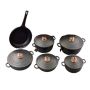 11 Piece Cast Iron Cookware Set