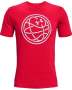 Men's Ua Hoops Logo T-Shirt - RED-600 / Md