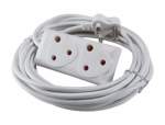 Smte 5M Extension Cord With A Two-way Multi-plug Extension Lead With Keychain