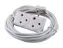 Smte 5M Extension Cord With A Two-way Multi-plug Extension Lead With Keychain