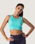 Performance Training Crop Tee - Turquoise - Large