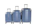 Smte Travel 28-INCH Luggage Suitcase Set Stylish 3-PIECE Light Blue With Keychain