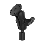 RAM Short Double Ball Mount With Round Plate And 1 2 Npt Thread