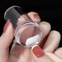 Transparent Silicone Nail Art Stamping Kit French Design For Manicure Plate Stamp Polish Seal Stamper Scraper