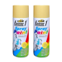 Spray Paint 450ML - Cream Yellow 2 Pack