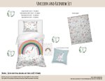 Kids Duvet Set Unicorn And Rainbow