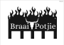 Lifespace "braai Potjie" Braai 5 Hook Utility Rack