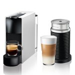 Nespresso Essenza Bundle With Aeroccino Milk Frother Silver
