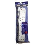 Multiplug And Cord 11 Way With USB Ports White