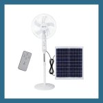 Solar-powered Multi-gear Fan With LED Light