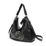 Gothic Skull Rivet Tote Bag Women Sweet-cool Crossbody Handbag