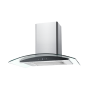 Curved Glass Extractor With Black Front Panel – 60CM