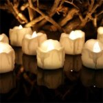 12 Pcs box LED Candle Electronic Tea Wax Simulation Tears Electronic Candle Light Wedding Decoration Candle Light Warm White