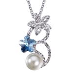 Fleur Necklace Embellished With Swarovski Crystals