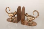 Gold Monkey Bookends – 16X16X10CM