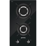 Smeg 30CM Classic Dbl. Burner Domino Gas-on-glass Hob