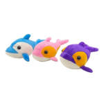 Plush Colour Dolphin With Suction