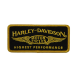 4.25 In. Embroidered High Performance Emblem Sew-on Patch – Gold