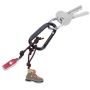 Hiking Friend Keyring With 2 Charms On Carabiner