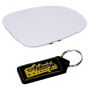 Passenger Door Replacement Mirror Glass Compatible With Audi A3/A4/A5/A6/Q3 & Keyring