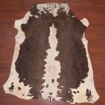 A Grade Cow Hide 2129 Brown white M - Medium Brown white Panelled