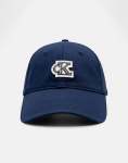 Calvin Klein Cotton Twill Small Felt Navy Patch Cap - One Size Fits All Blue