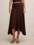 Ariel Godet Hanky Hem Skirt - 16 Bitter Chocolate Co-ord