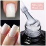 Milky Jelly Nude Gel Nail Polish Semi-transparent Uv Top Coat Long-lasting French Manicure And Everyday Nail Art High Gloss Shine Finish