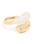 Mixed Metal Plated Cubic Zirconia Pav Wrap Ring - M l