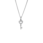Sterling Silver Cubic Zirconia Love Forever Necklace