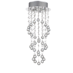 Stainless Steel Chandelier With Crystals Light Fitting