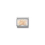 Composable Link Rose Gold Padlock Hearts