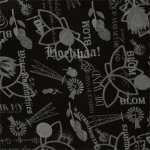 Blom With Black Background Pu Vinyl