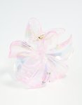 Iridescent Frangipani Claw Clip