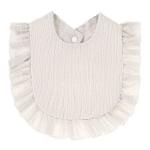 4AKID Ruffled Baby Bib - Grey