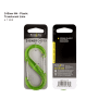 S-biner Plastic Double Gated Carabiner 4 Lime - SBP4-03-17T