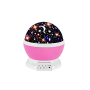 Rotating Star Projector Night Light - Pink