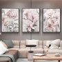 3PCS Canvas Painting Beautiful Flowers Canvas Posters For Living Room Wall Art Perfect Home Decor No Frame