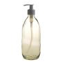 500ML Clear Glass Generic Bottle With Pump Dispenser - White 28/410