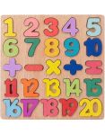 Wooden Number Puzzle For Toddlers Kids 3 Years Old Ages 3-12 Years Early Learning Toy Cognitive Development Colourful Art Style