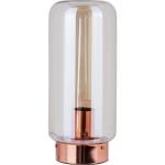 Rose Gold Table Lamp With Clear Shade