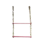 Rope Hanging Wall Shelf Wooden 2-TIER Floating Shelf For Plants And Books