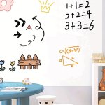 Sustainable Whiteboard Wall Sticker 1PC - Thick Self-adhesive Non-removable No Magnets Needed For Home & Office Use Available In