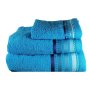 Royal Turkish Collection -450GSM -100% Cotton -1 Facecloth 1 Hand Towel 1 Bath Sheet -teal