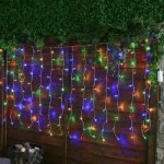 3M Rgb LED Fairy Curtain Light With Tail Plug Extension – Across 70CM X 38CM – ZYF-D98
